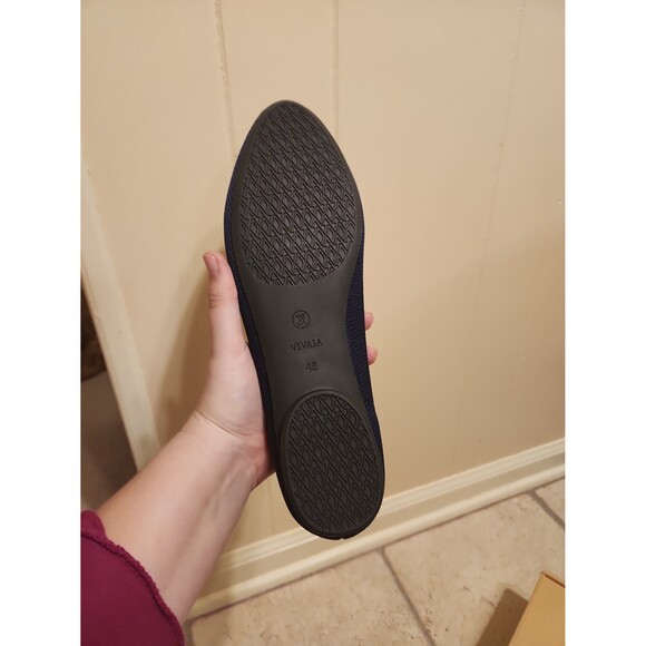 Vivaia "Tamia 2.0" Roundtoe Flats in Navy Blue Size 42 US 10.5 - Picture 7 of 11